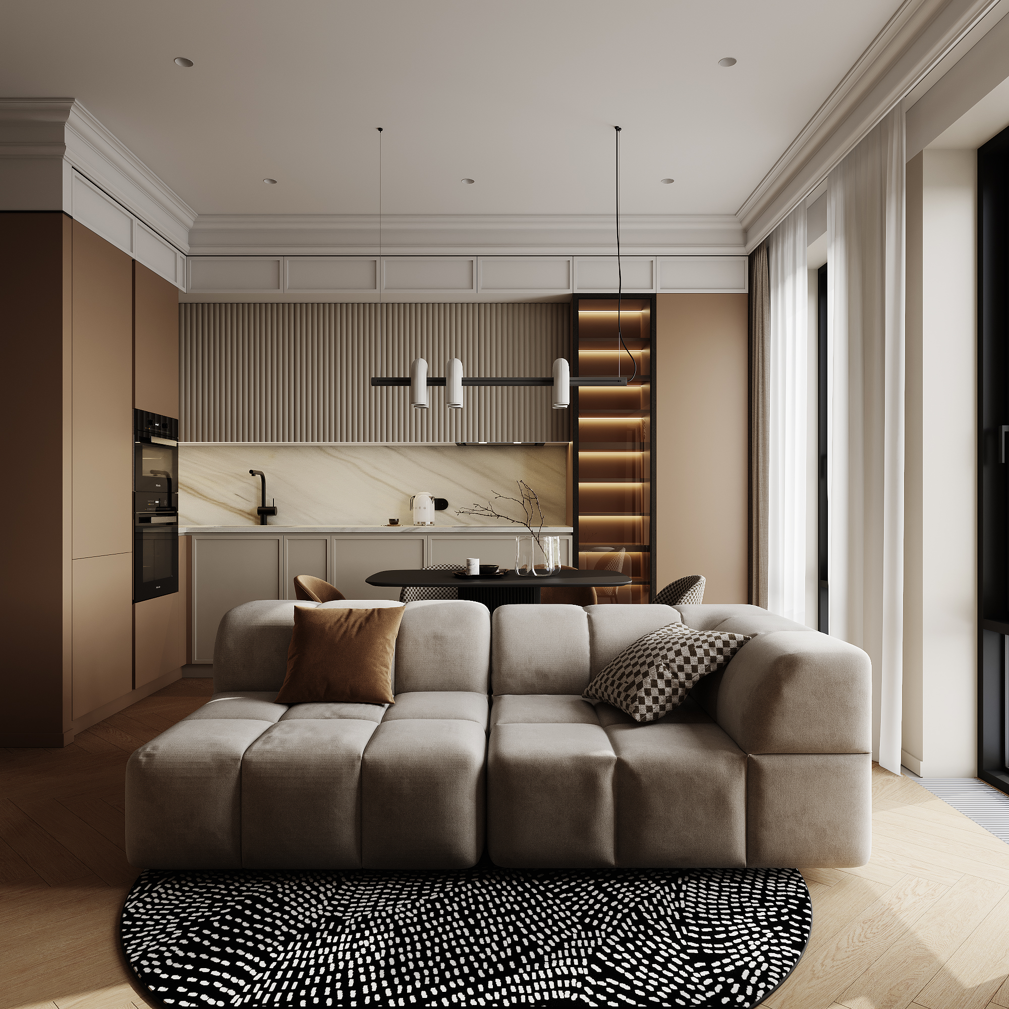 现代公寓丨乌克兰基辅丨Bodes studio-4
