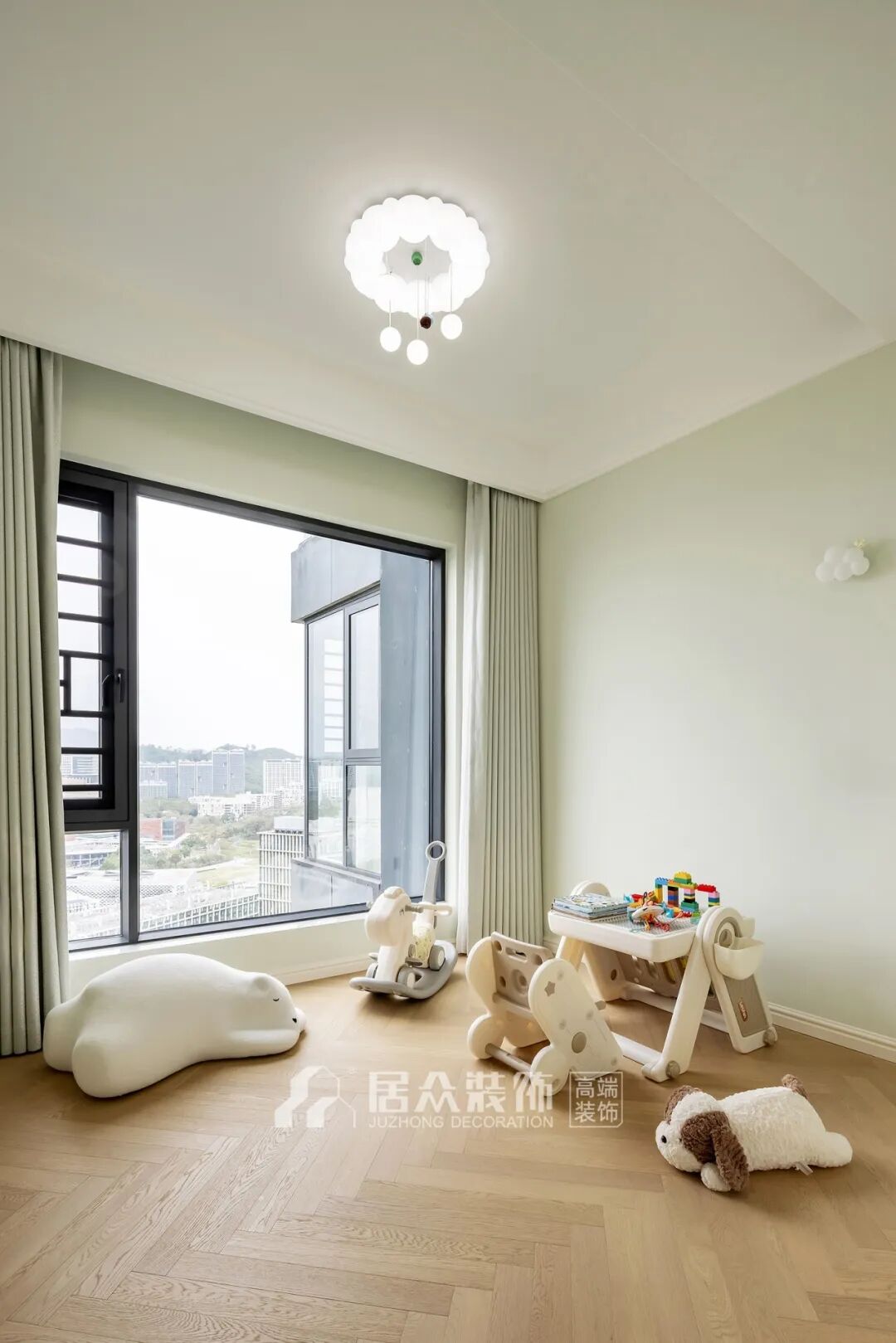 【居众实景作品】宝能城花园154㎡现代奶油风：一抹奶油治愈所有喧嚣-68