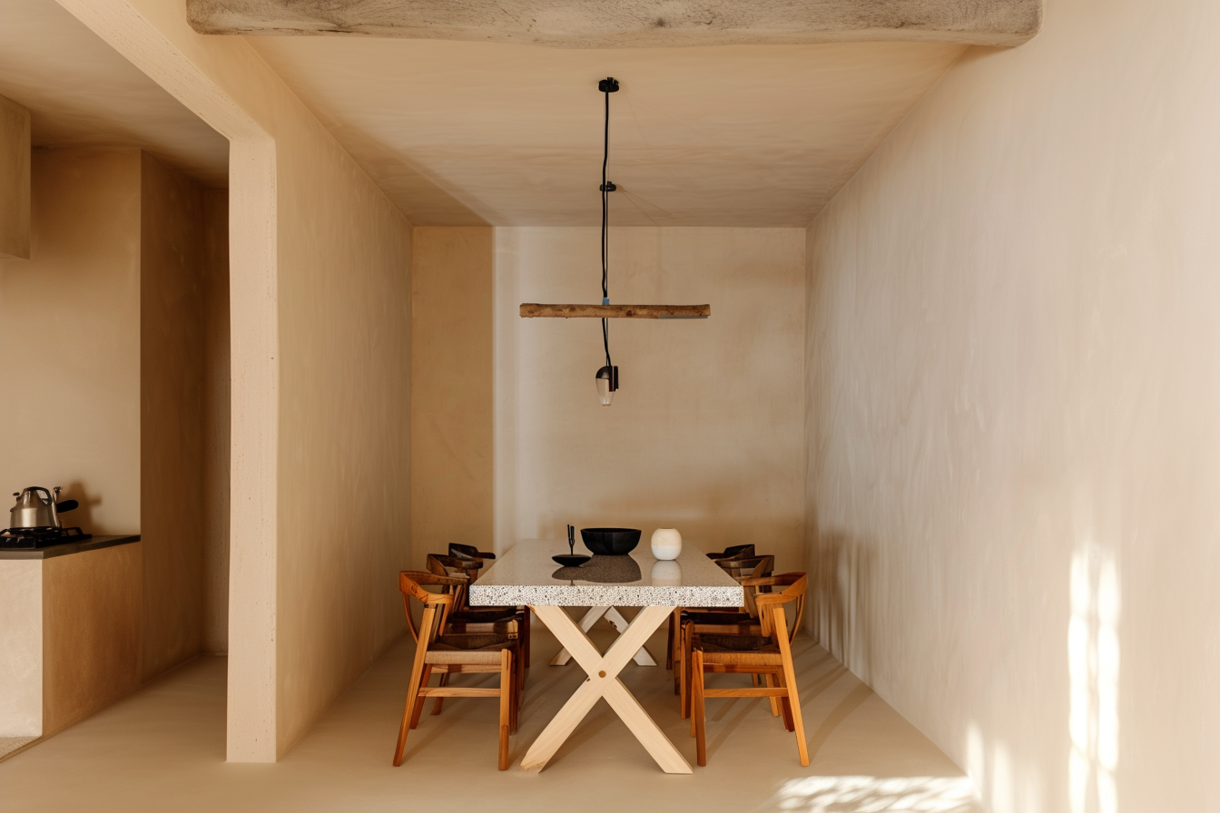 奶黄奶黄的现代极简诧寂风住宅丨中国深圳丨深圳艺喜营筑式设计-19