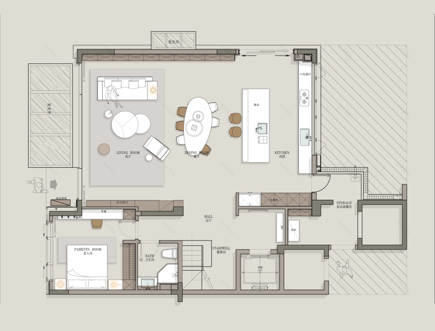 武汉450㎡静谧别墅,现代东方丨中国武汉丨卓元设计-71