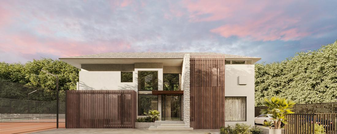 活力四溢的现代网球主题家庭设计-0