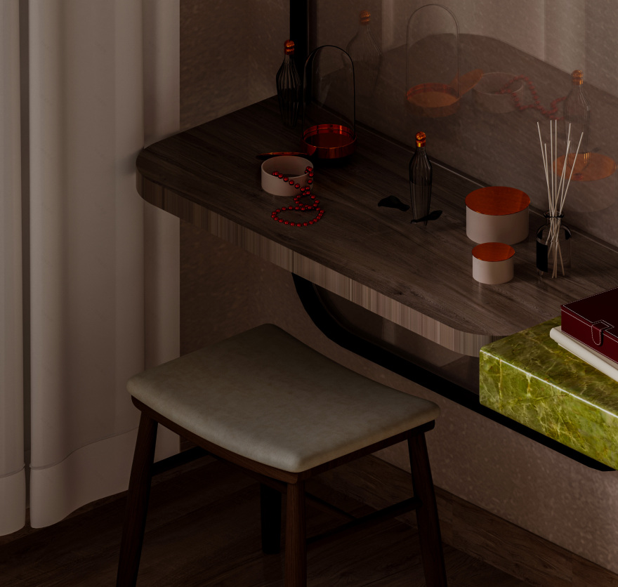 Organic Modern Bedroom(有机现代卧室)丨埃及丨Point Architecture-11