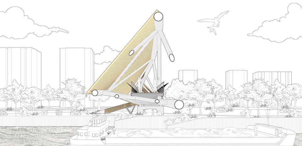 百穗桥·青浦南箐园北侧人行桥丨中国上海丨致正建筑工作室+博风建筑-34