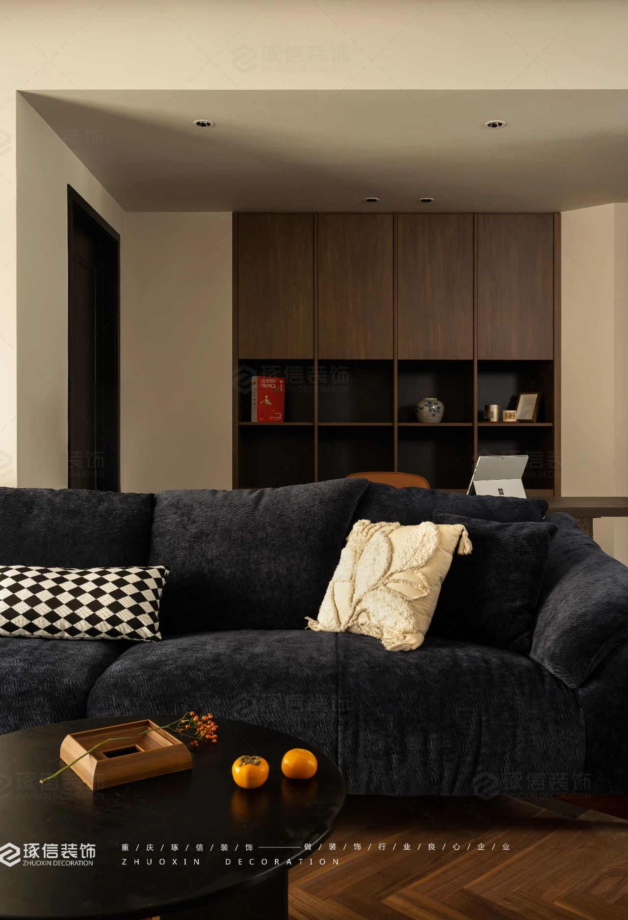 95 平复古风个性自在住宅丨琢信装饰-0