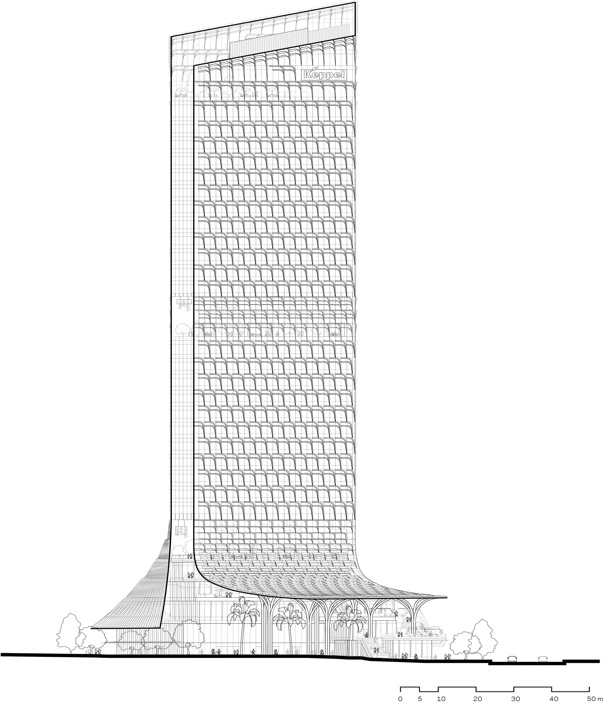 NBBJ在建方案：环保“罩衣”，Keppel South Central写字楼-15