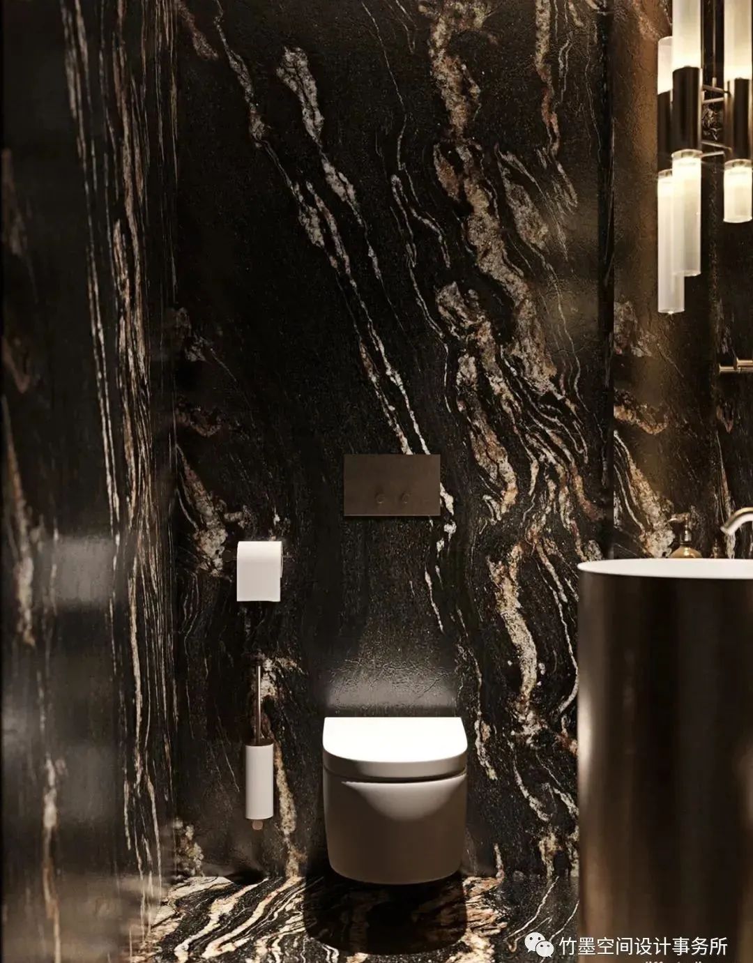 法式轻奢之美·竹墨空间设计事务所 200㎡艺术住宅-21