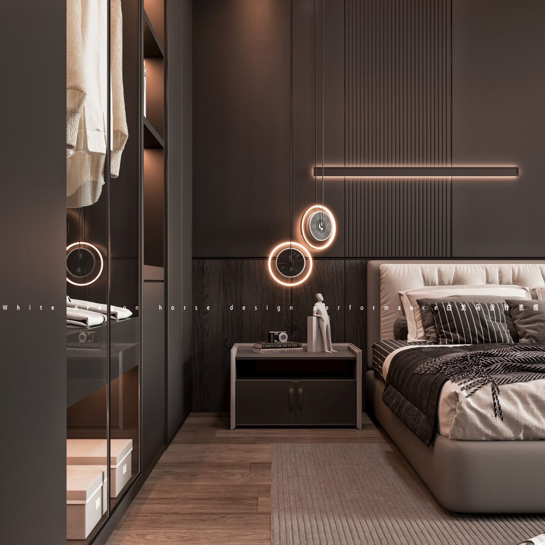 轻奢别墅——白龙马效果图-3