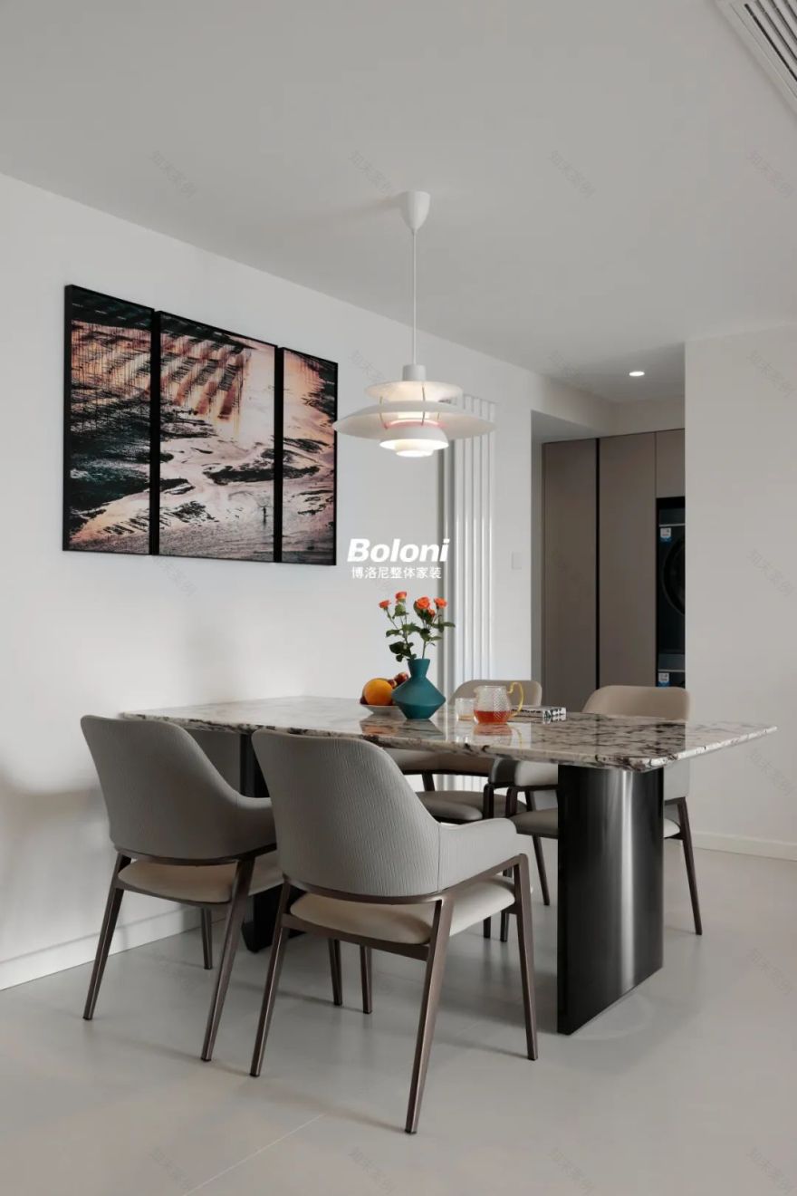 127㎡现代简约质感生活空间-19