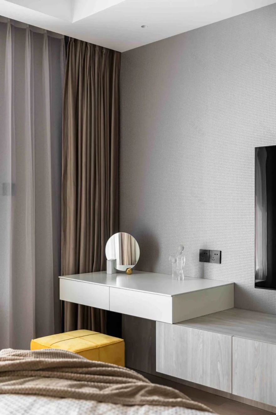 大理石+原木,80后业主的现代风四居室 | 花漾美作-79