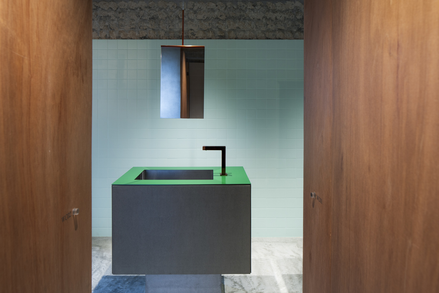 京都圣凯瑟琳高中洗手间设计丨日本京都丨Atelier Satoshi Takijiri Architects-8