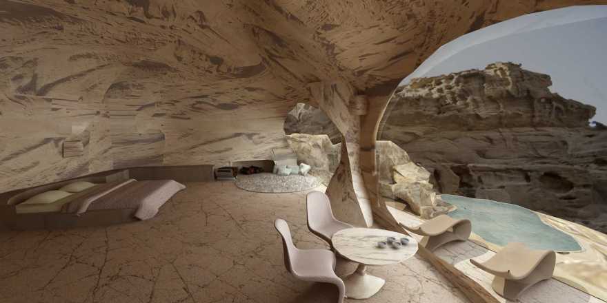 有机建筑 红沙(注:Arena Roja直译为红沙,这里不清楚它在具体语境中的含义,Arquitectura Orgánica常见释义为有机建筑) 丨约旦-24