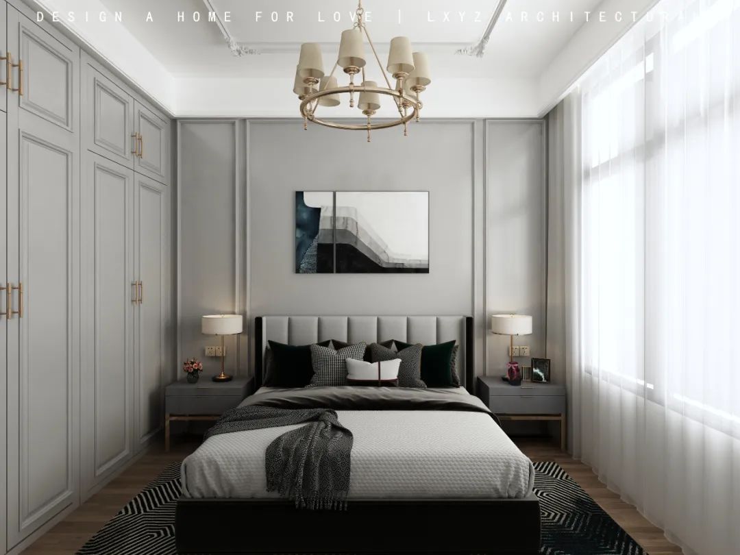 建发雍龍府 137㎡摩登轻美式，打造时尚生活空间-21