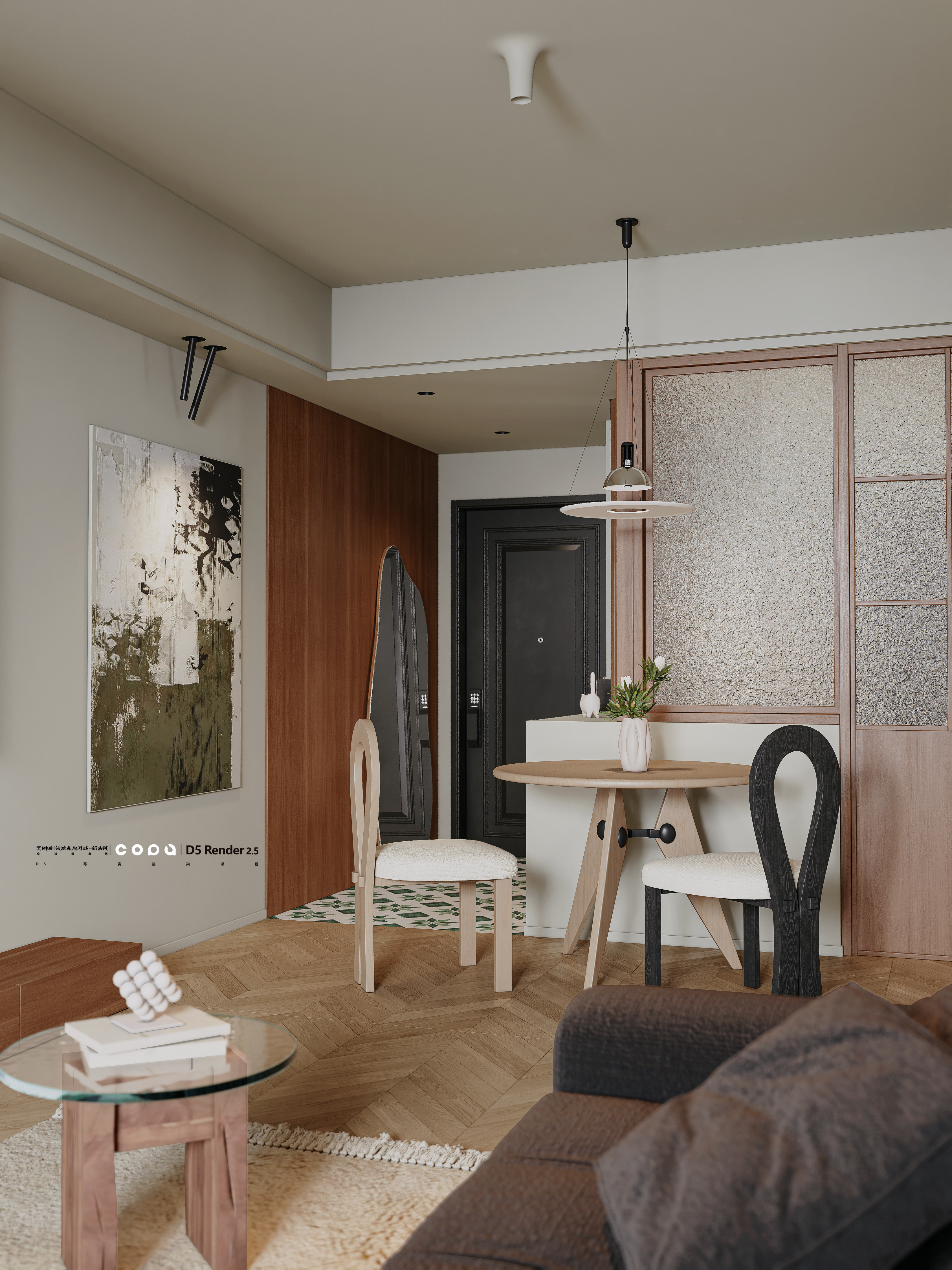 D5 渲染器奶油风视觉表现丨壹木空间,靠背视觉-6
