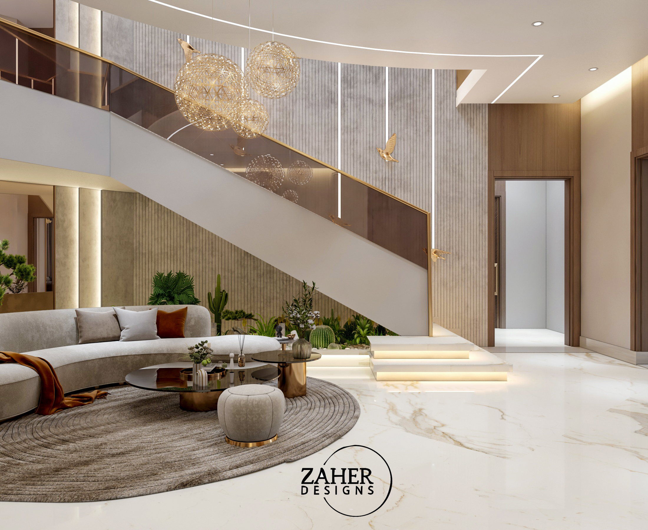 豪华别墅入口丨卡塔尔丨Ahmed zaher-10