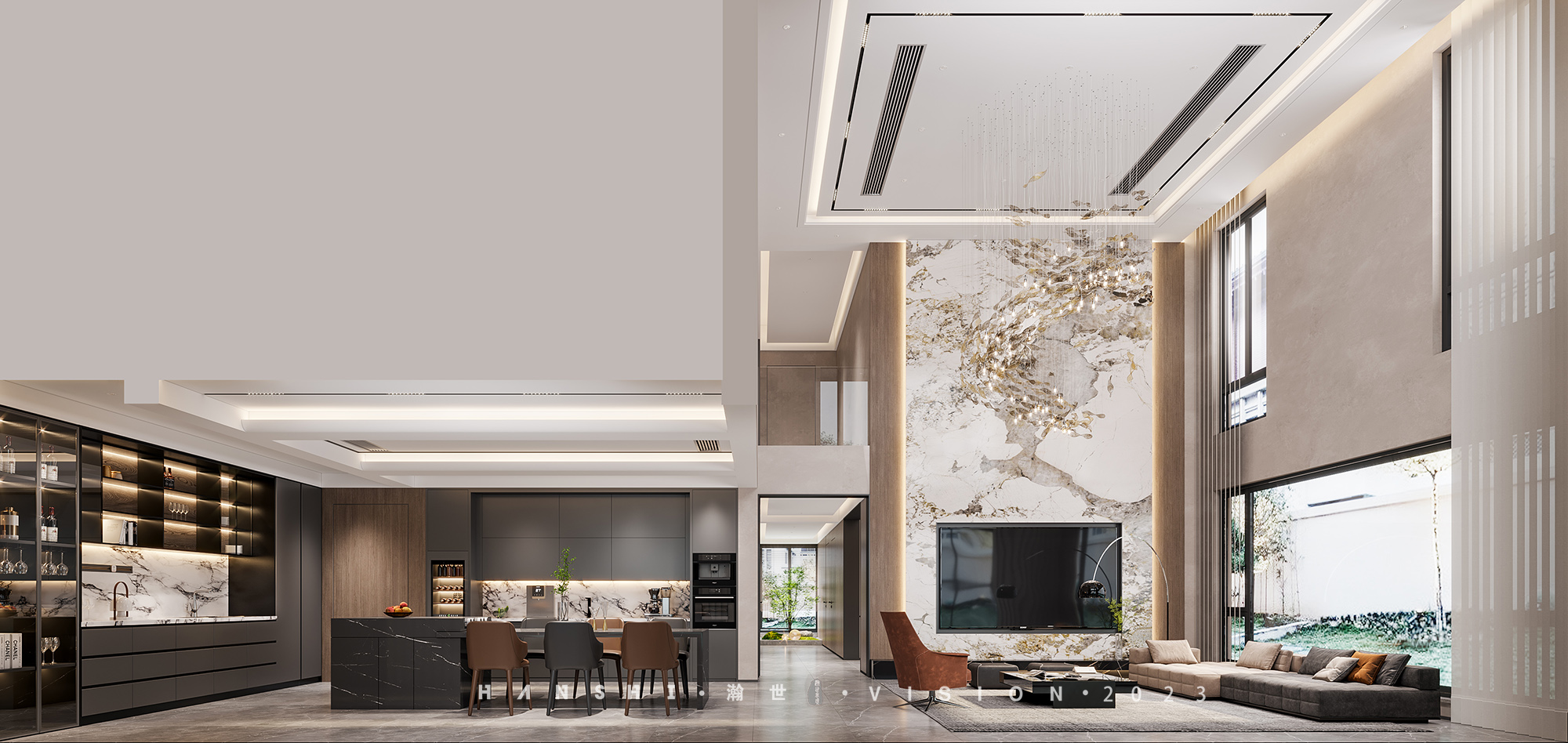 现代简约别墅一瀚世表现-1