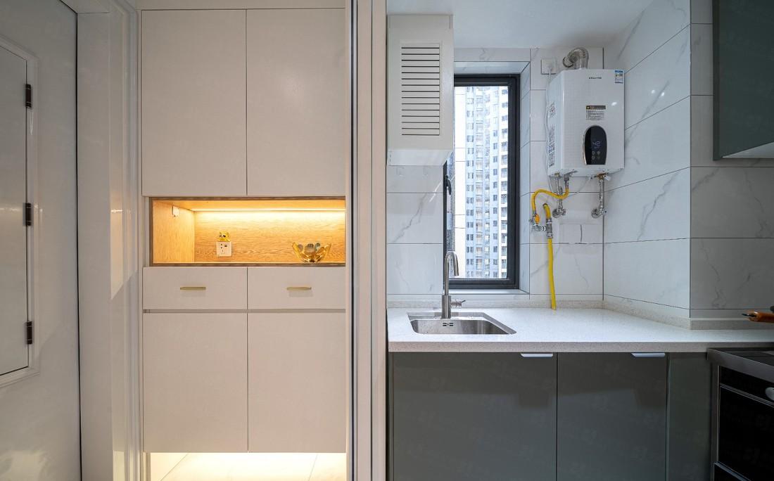 北欧马卡龙色装修 | 小空间大视觉，恰到好处的舒适与实用-32