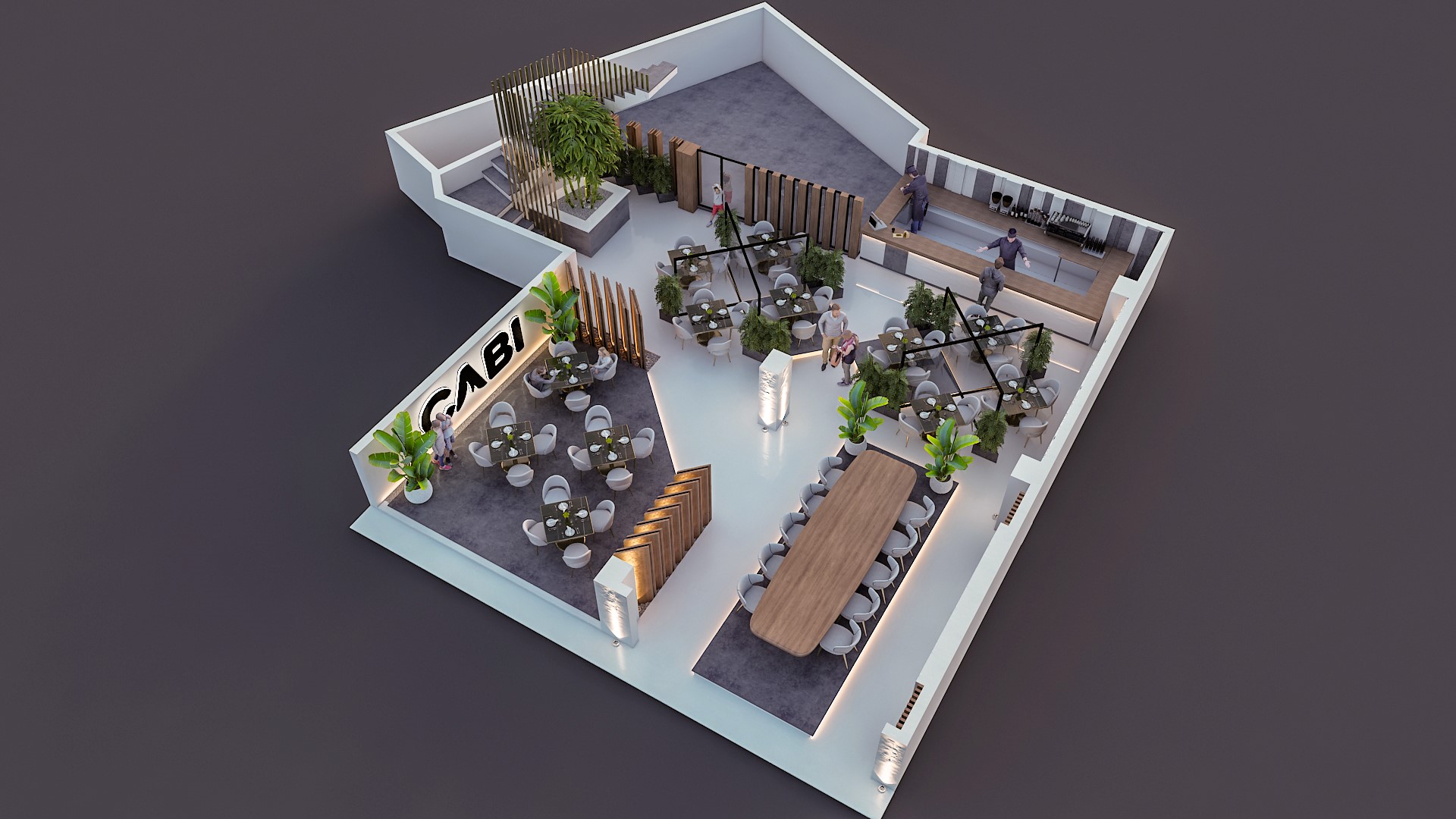 餐厅空间高效利用的典范丨Architecture Designing-20