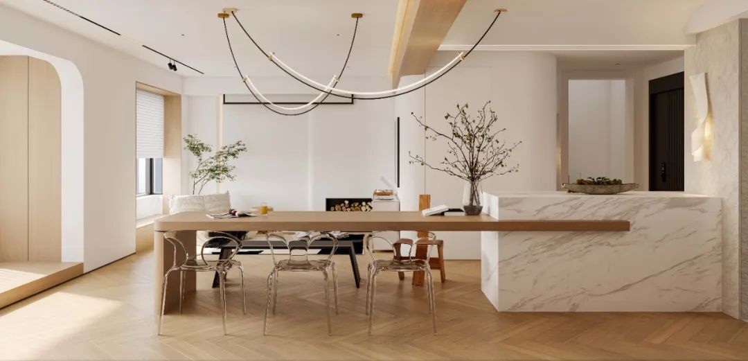 田野伏特加 · 自由风的 160㎡治愈空间设计丨中国天津丨DEEP WHITE-35