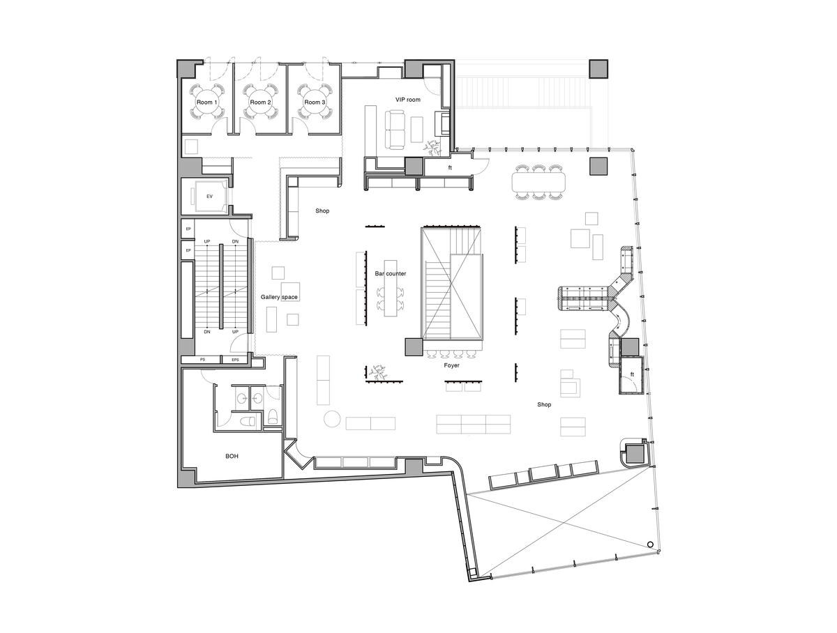 东京时尚区的“戏院”商店丨日本东京丨Haruki Oku Design,PANPROJECTS-47