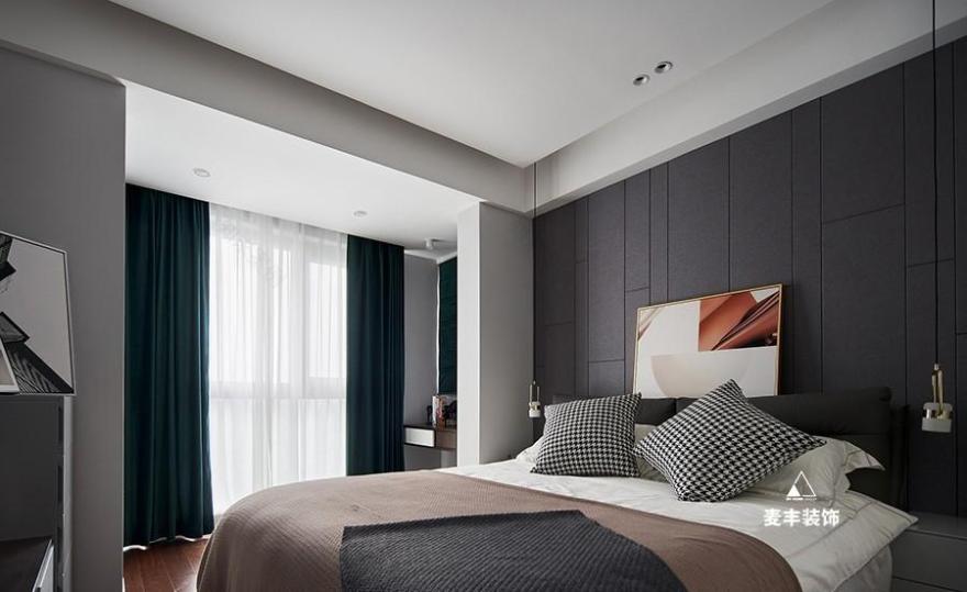 麦丰国际设计丨 90㎡现代简约家居,自然与理性的完美融合-12