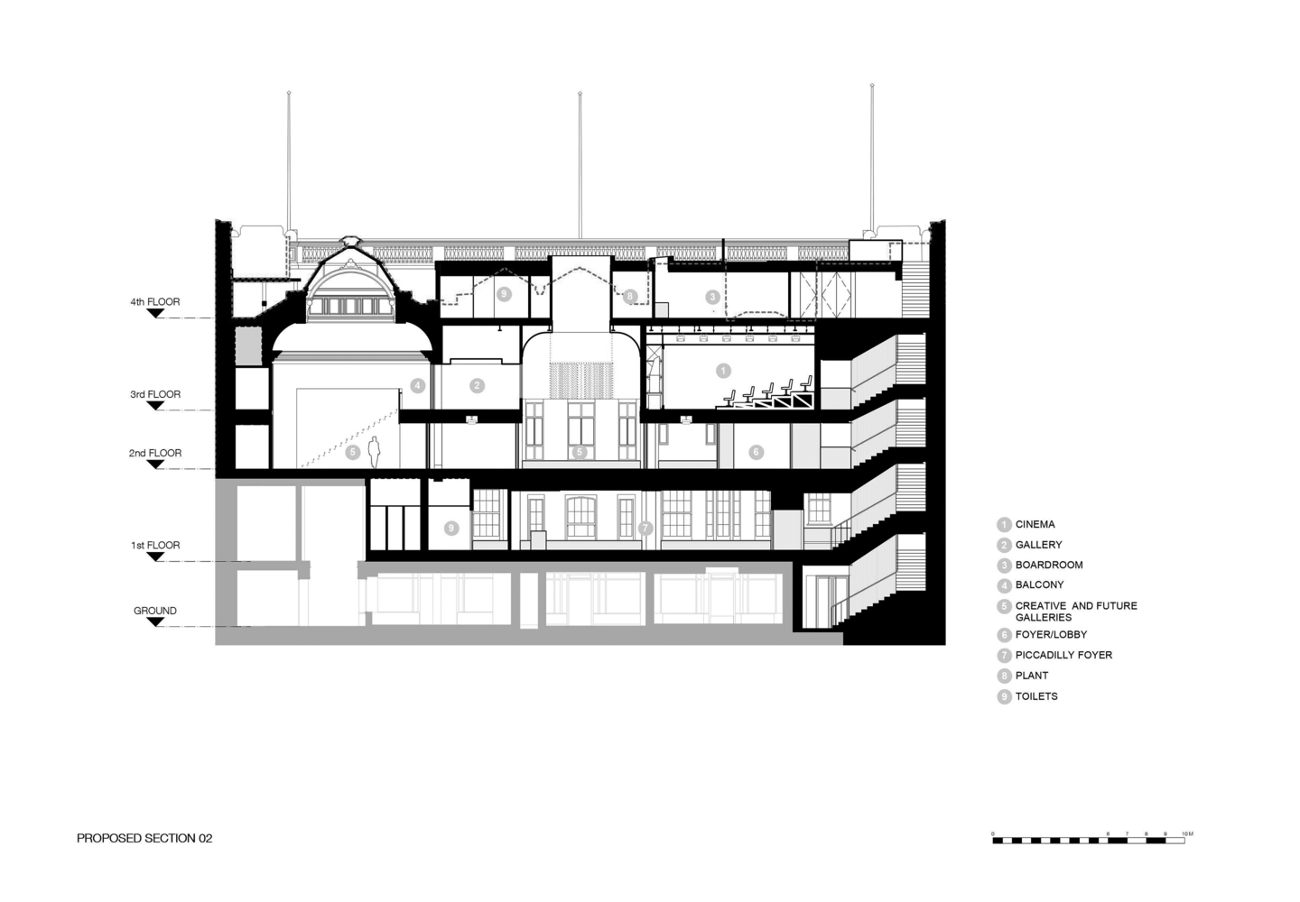 BAFTA 总部焕新丨英国伦敦丨Benedetti Architects-41