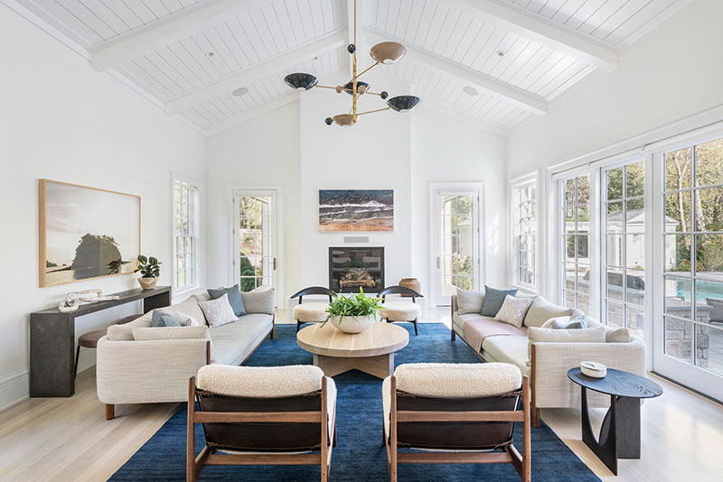 波士顿蓝色客厅美丽后院住宅设计-12