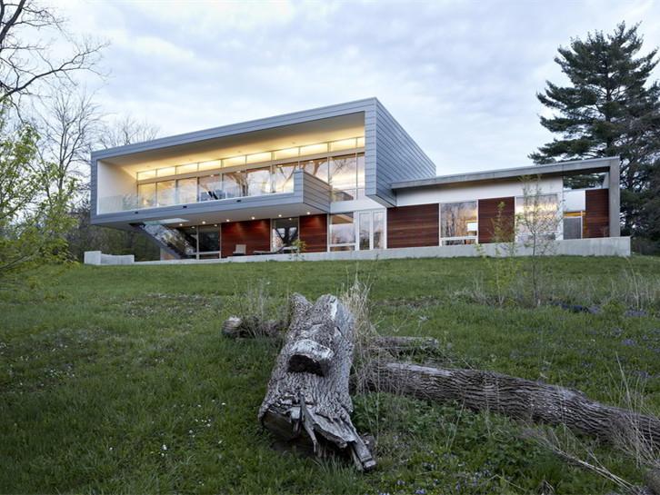 芝加哥 studio dwell architects 打造伊利诺斯州河景别墅-6