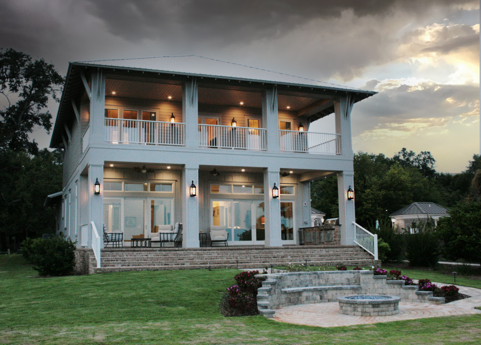 Bayou Saint John海滩小屋丨美国阿拉巴马丨Bob Chatham Custom Home Design-2