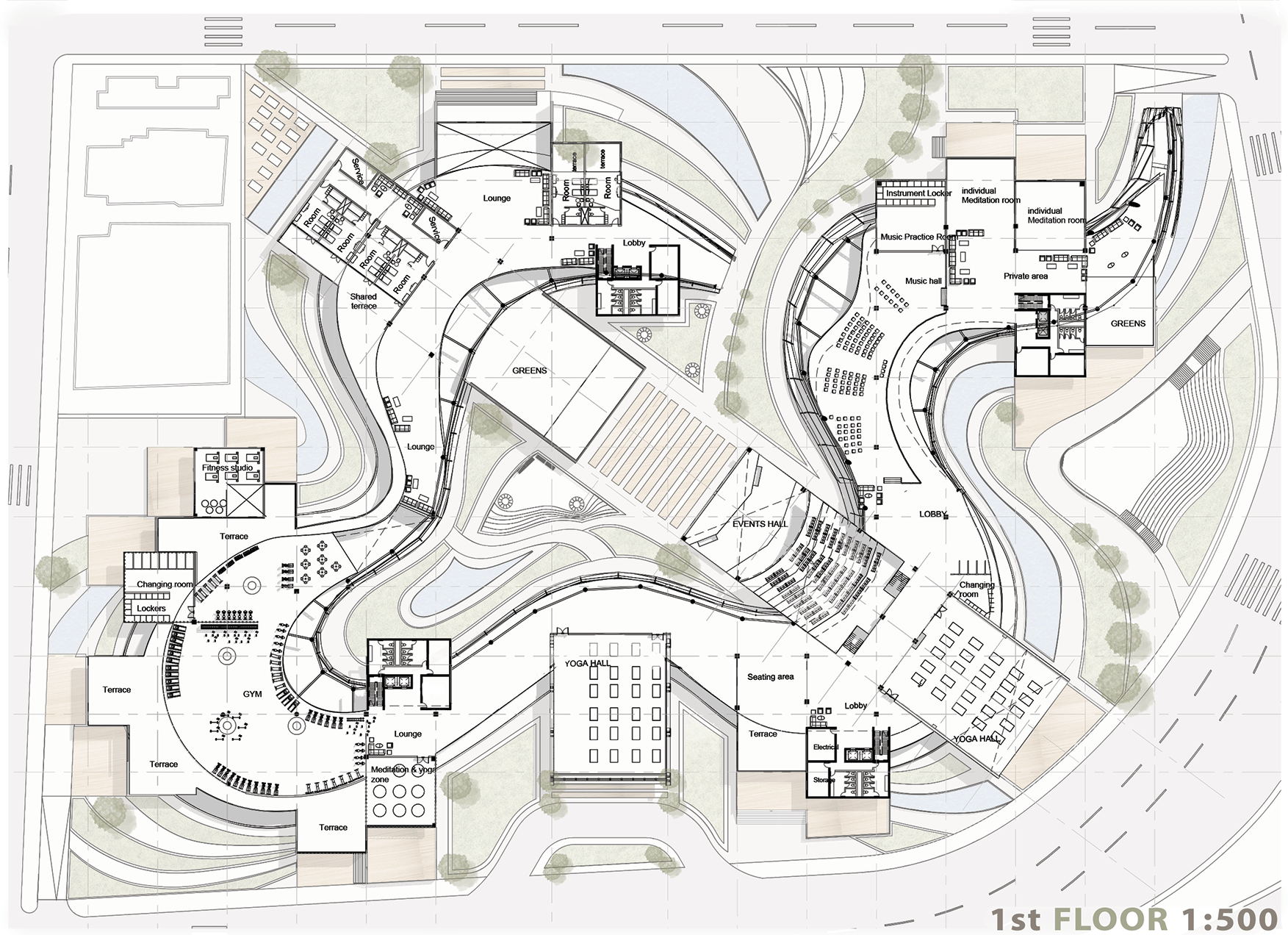 FLUA 冥想与健康中心丨开罗大学工程学院建筑系-25