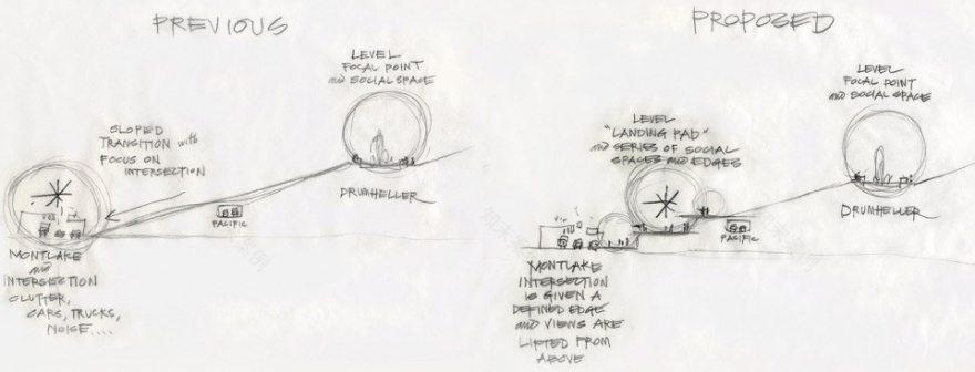 华盛顿大学下雷尼尔维斯塔人行陆桥——现代校园纽带,历史轴线重生-34