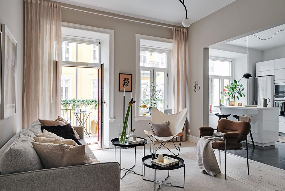 美丽的斯堪的纳维亚公寓-4