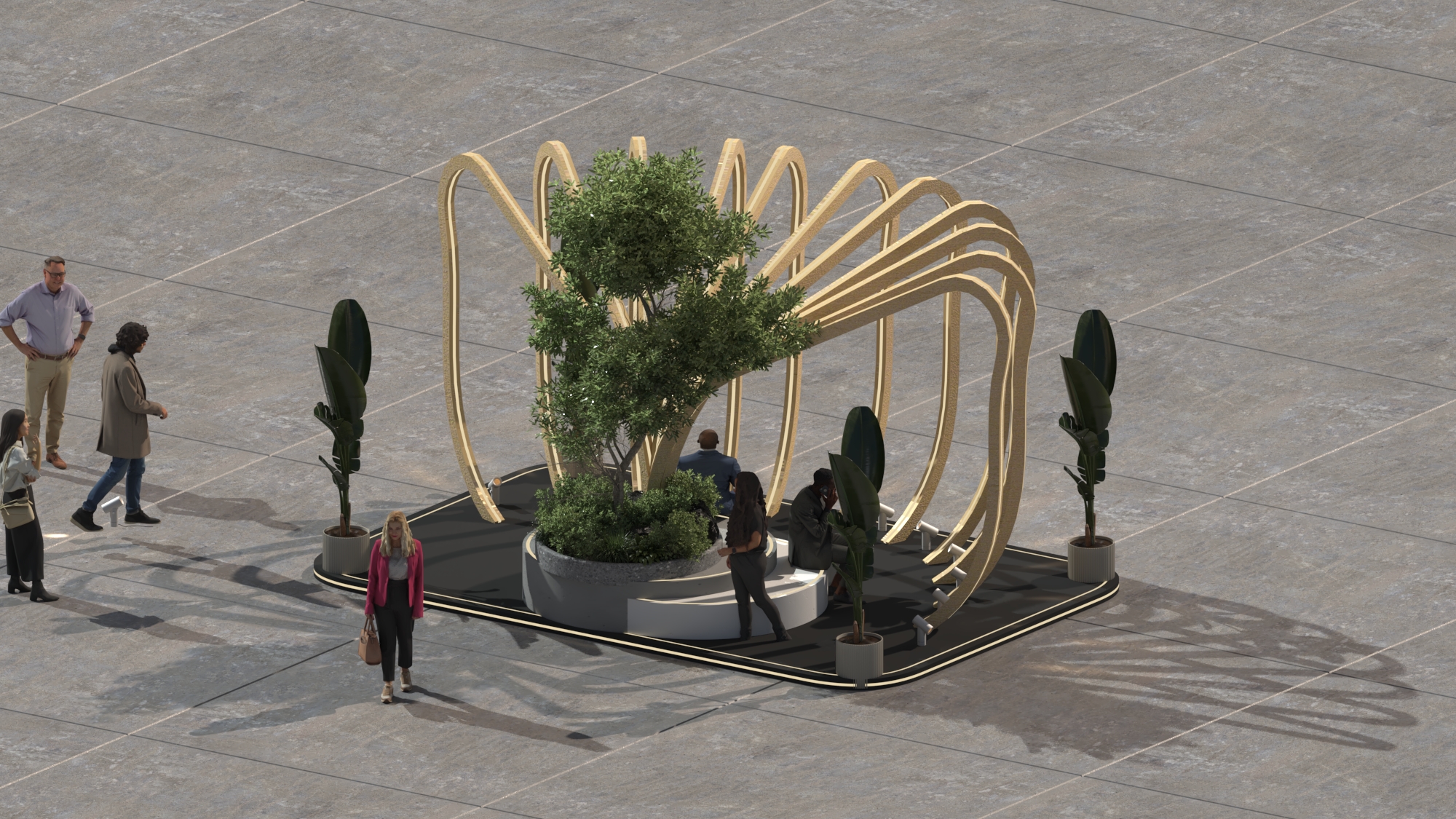 dubai design week stand design for in5design-9