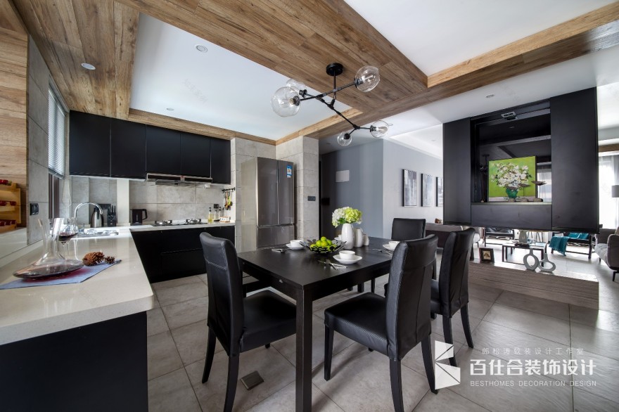 自“游”空间——139㎡摩登洋派现代宅 百仕合装饰设计-24