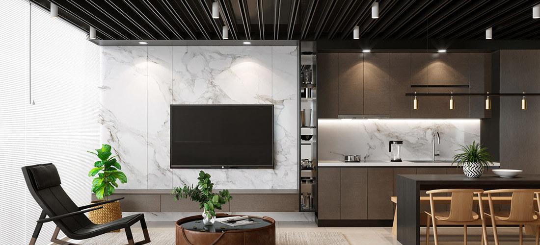 
50㎡小公寓开放式装修，简洁又不失格调 -2