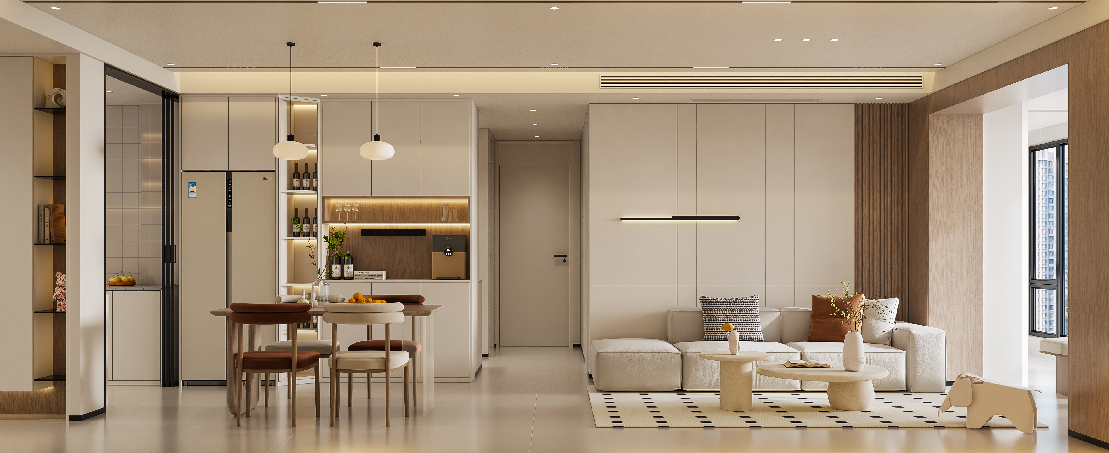 奶油风家装效果表现-0