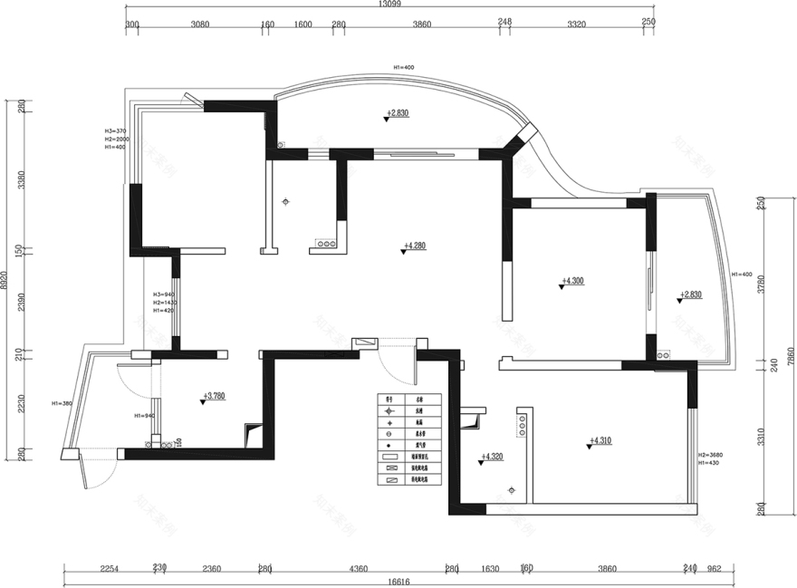 杭州捌零玖零设计|150㎡复式LOFT现代法式轻奢-18