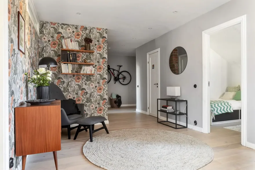 瑞典绿色陶土风格阁楼设计-11