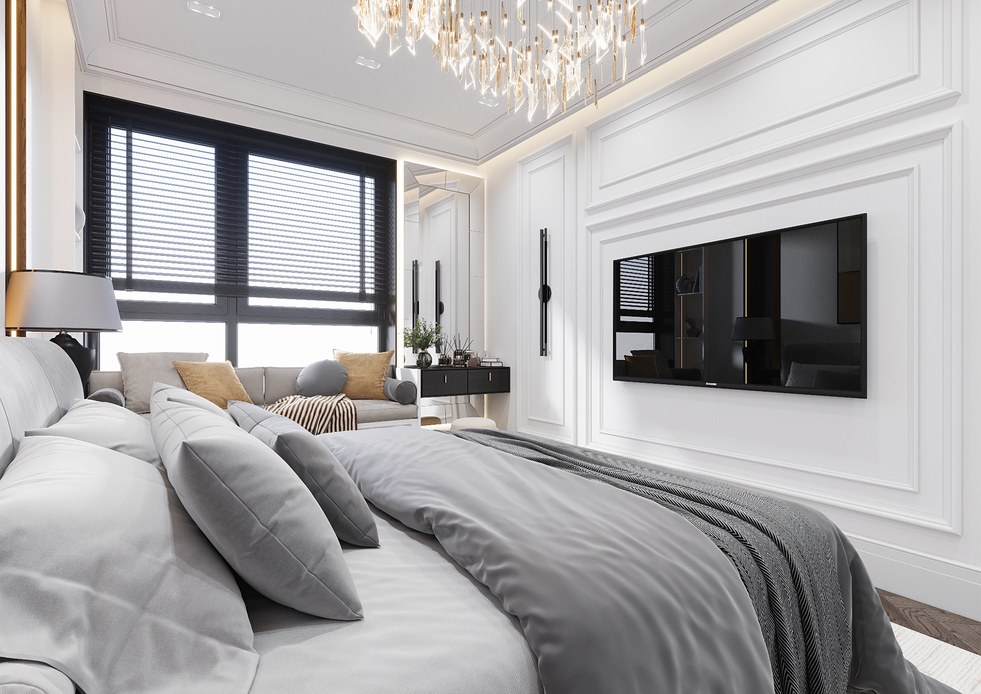 BEDROOM INTERIOR. DESIGN + 3D VISUALIZATION-15