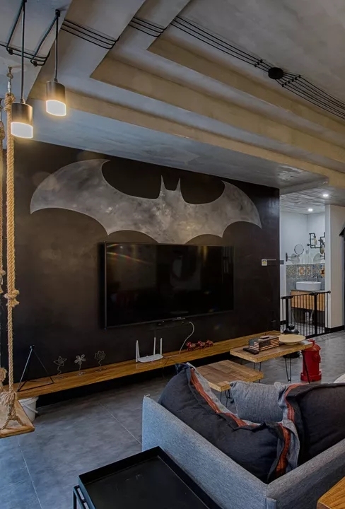 "钢铁英雄"的黑白灰工业风婚房-21