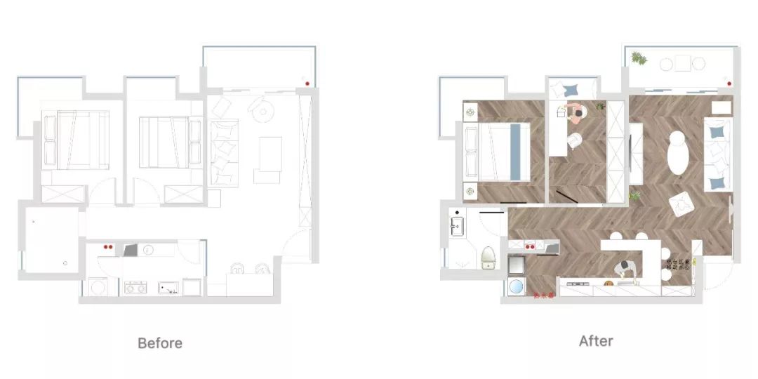 成都二手房改造 | FunHouse 方室设计,用色彩定义仲夏-29