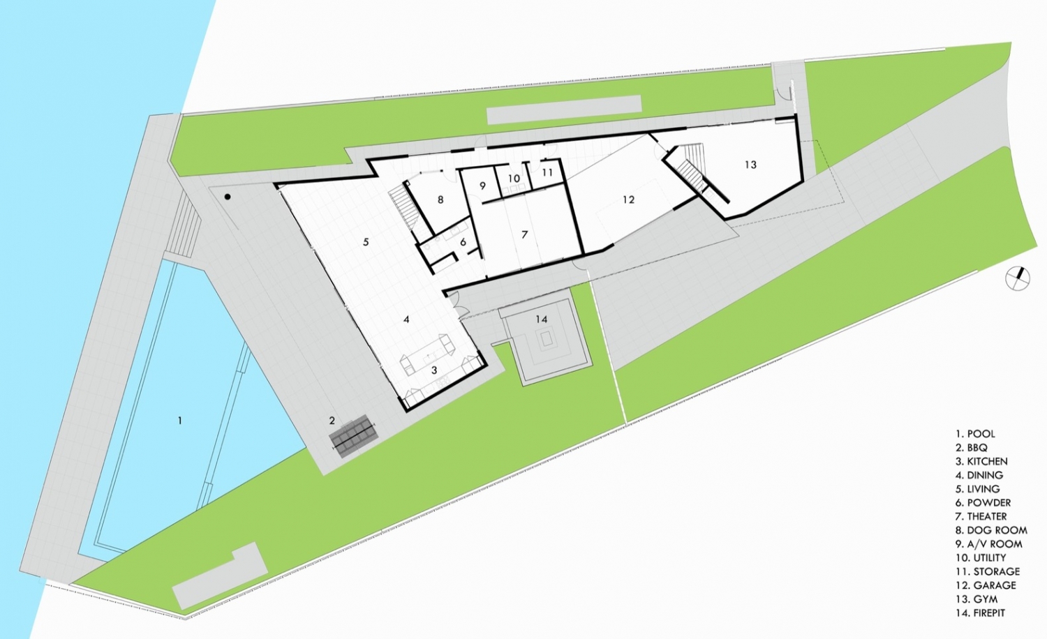 美国澄碧湖住宅丨Silberstein Architecture-33