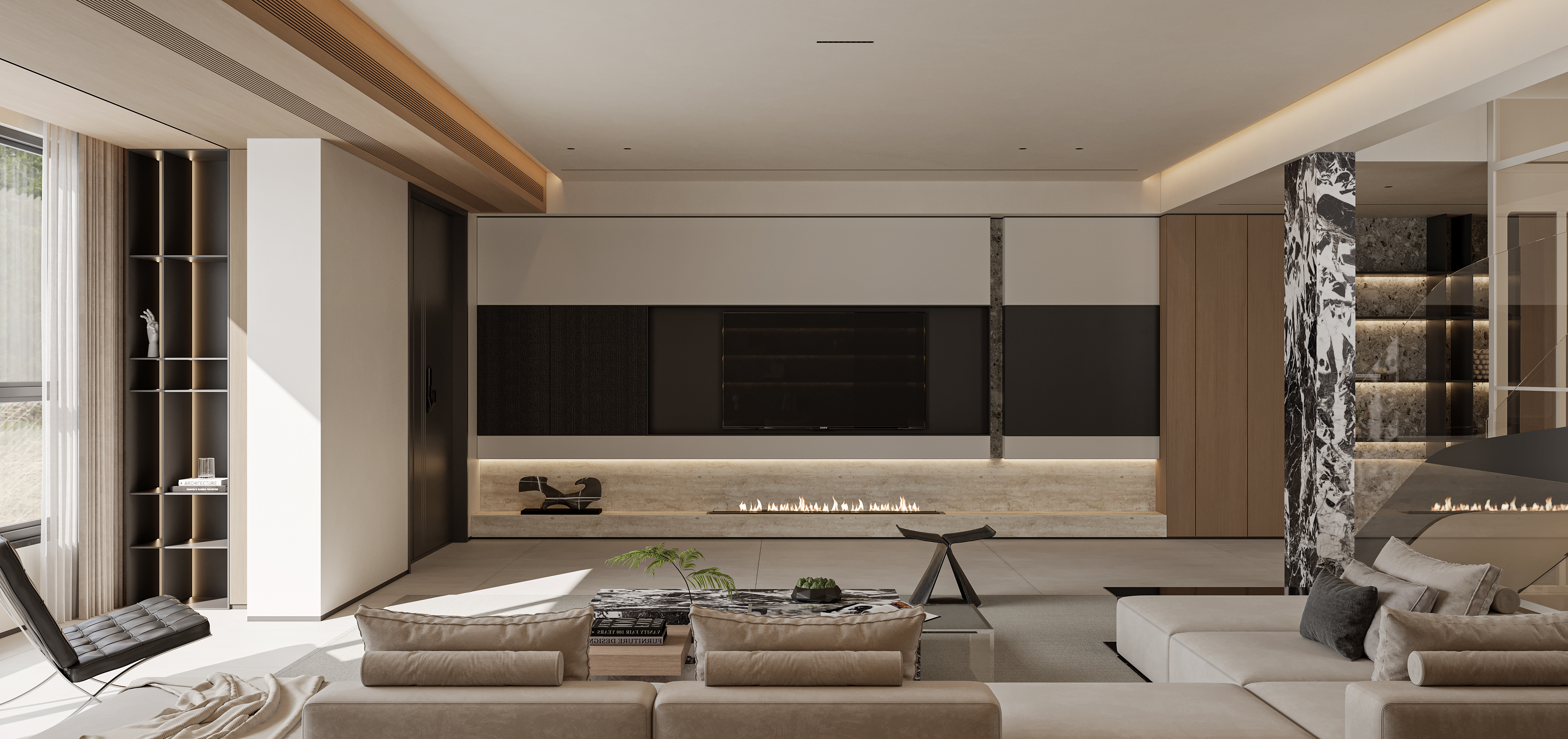 挑空别墅丨晫易视觉-43