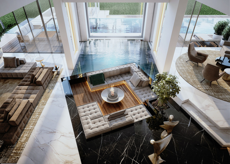 深圳海纳百川视觉表现摩登空间中的自然浪漫丨中国深圳-5