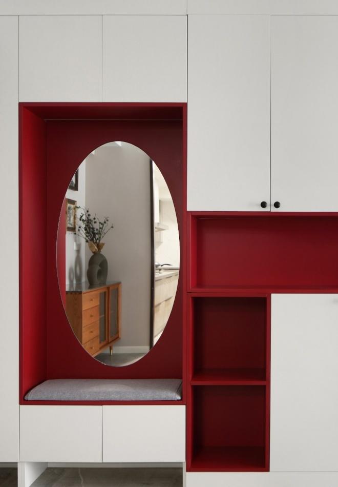 原木++ 胭脂红,打造复古温馨家居空间-14