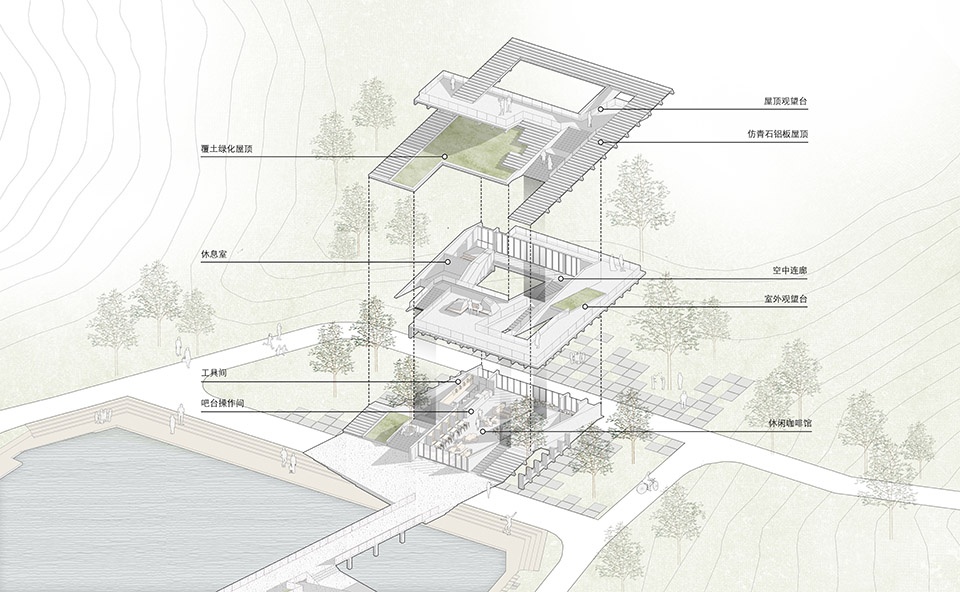 环西丽湖绿道大磡村东侧核心节点设计丨中国深圳丨同济原作工作室,同济大学建筑设计研究院原作设计工作室-31