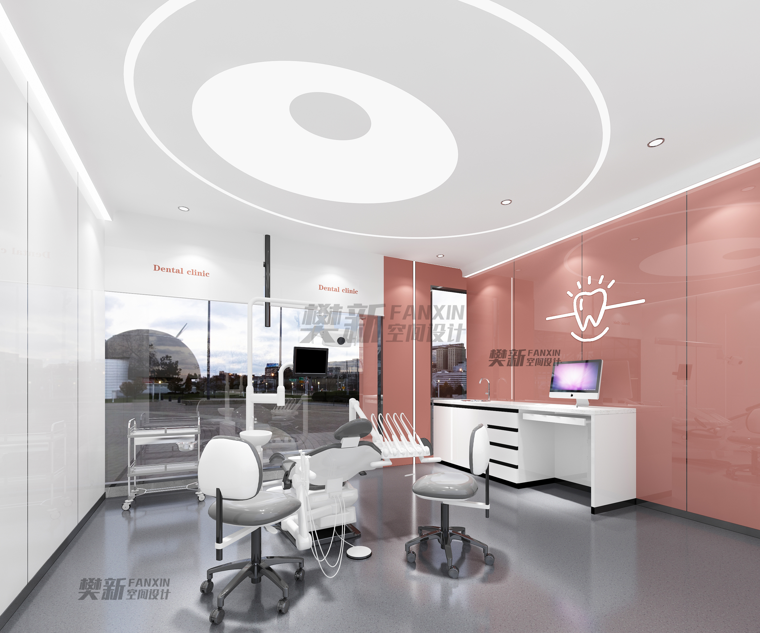 深圳市口腔门诊装修设计效果图—樊新空间设计-4