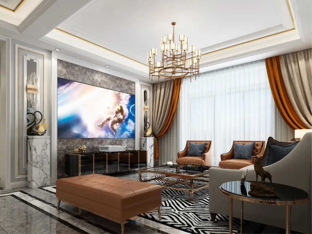 百吋明基激光电视打造大气共享客厅-13