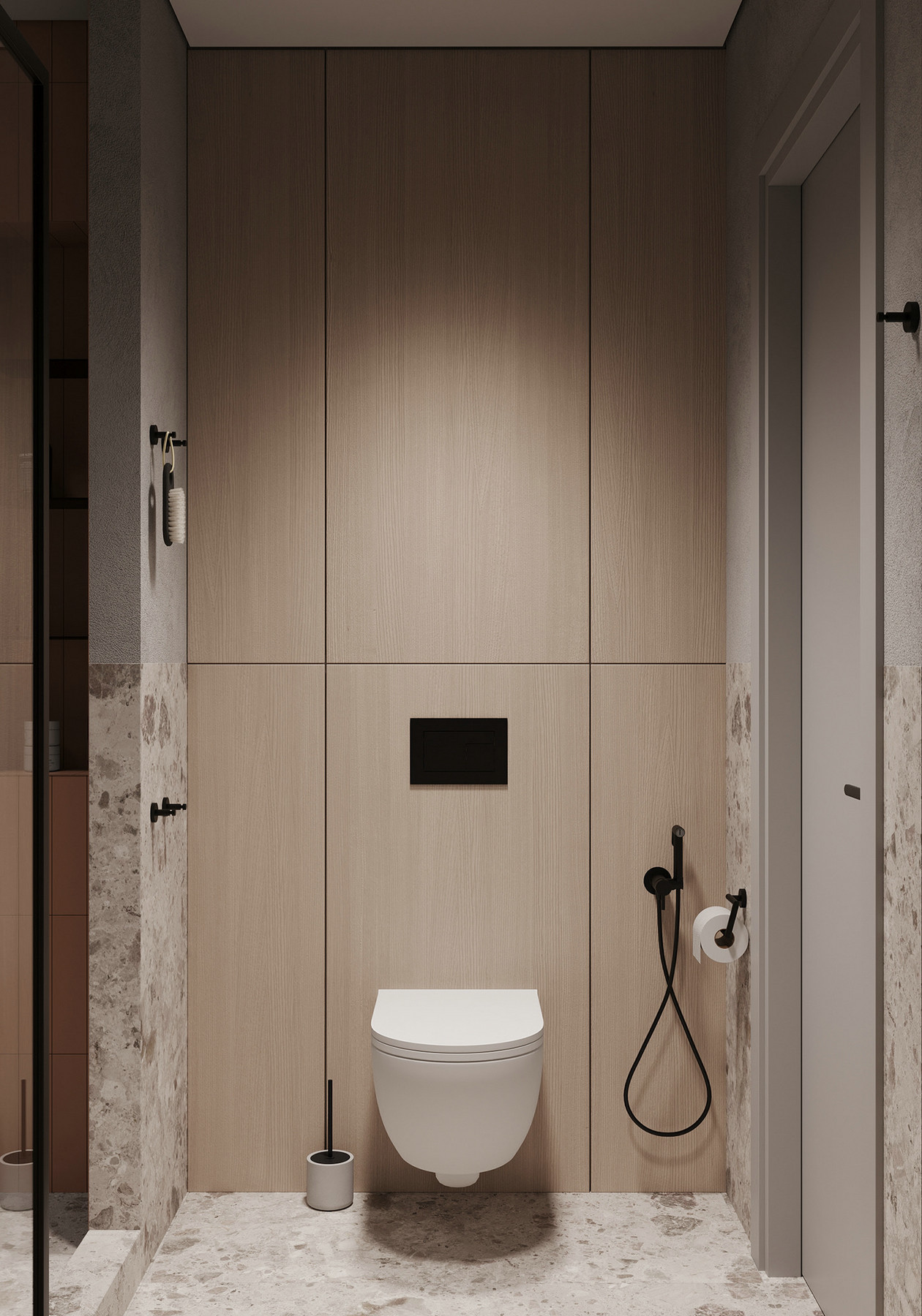 原木+高级灰 打造出超有氛围感的居住空间-11