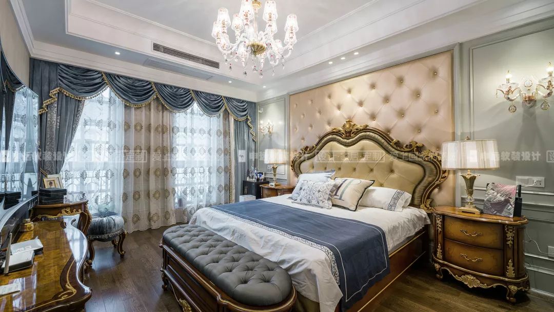 【申远软装百套实景案例】大华伊斐墅 300㎡ 法式-20
