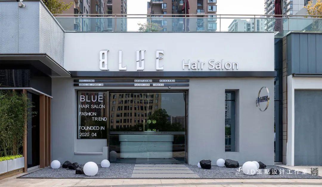 BLUE Hair Salon · 天空之境,蓝色美学空间丨JD 集點设计工作室-14